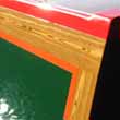 Narrowboat panel with scumbled border on Stenson Dayboat Hire