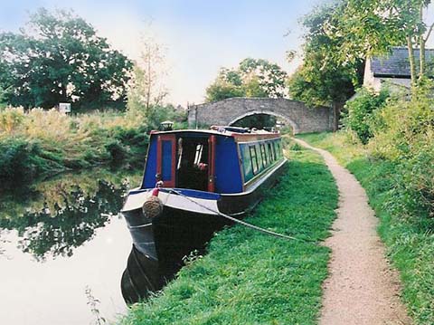 Stenson narrowboat showing distinctive lines and in good order after 15 years use by its owners